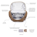 Load image into Gallery viewer, Signature Diaper Bag Latte Brown