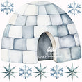 Load image into Gallery viewer, Arctic Animal Friends - Fabric Nursery Wall Art Decals