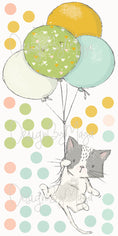 Load image into Gallery viewer, Baby animals inside Hot Air Balloons - Fabric Nursery Wall Art Decals