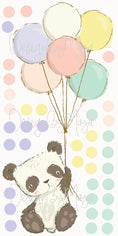 Load image into Gallery viewer, Baby animals inside Hot Air Balloons - Fabric Nursery Wall Art Decals