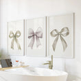 Load image into Gallery viewer, Aesthetic Bow Wall Art Set of 3. Neutral Gallery Set