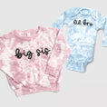 Load image into Gallery viewer, Custom Embroidered Tie-Dye Matching Sibling Outfits