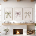 Load image into Gallery viewer, Aesthetic Bow Wall Art Set of 3. Neutral Gallery Set
