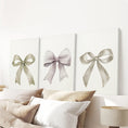 Load image into Gallery viewer, Aesthetic Bow Wall Art Set of 3. Neutral Gallery Set