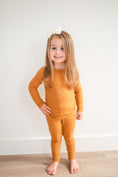 Load image into Gallery viewer, Two-Piece Pajama Set - Caramel Ribbed