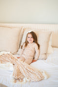 Load image into Gallery viewer, Mocha Ditsy Floral Bamboo Pajama Set