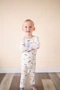 Load image into Gallery viewer, Vintage Airplane Bamboo Kids Pajama Set