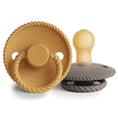 Load image into Gallery viewer, FRIGG Rope Natural Rubber Pacifier 2-Pack