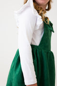 Load image into Gallery viewer, Evergreen Faux Suede Pinafore