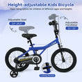 Load image into Gallery viewer, 16 Inch Kids Bike with Helmet Protective Set Dark Blue