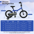 Load image into Gallery viewer, 16 Inch Kids Bike with Helmet Protective Set Dark Blue