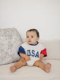 Load image into Gallery viewer, USA Colorblock T-Shirt Romper
