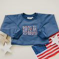 Load image into Gallery viewer, USA Daisy Sweatshirt Romper