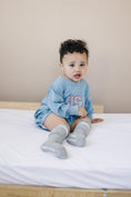 Load image into Gallery viewer, USA Star Bamboo Sweatshirt Romper