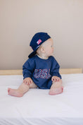 Load image into Gallery viewer, USA Sweatshirt Romper