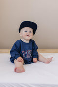 Load image into Gallery viewer, USA Sweatshirt Romper