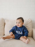 Load image into Gallery viewer, USA Sweatshirt Romper - more colors