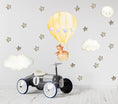 Load image into Gallery viewer, Baby animal inside Hot Air Balloon - Fabric Nursery Wall Art Decals