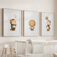 Load image into Gallery viewer, Woodland Jungle Set of 3 Prints. Lion, Giraffe, Tiger Art