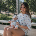 Load image into Gallery viewer, Bamboo Zip Pajamas | Americana Ribbed