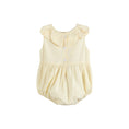Load image into Gallery viewer, Yellow Petal Collared Smocked Bubble Romper