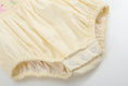Load image into Gallery viewer, Yellow Petal Collared Smocked Bubble Romper