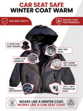 Load image into Gallery viewer, Car Seat Coat | The Road Coat Arctic - Black