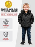 Load image into Gallery viewer, Car Seat Coat | The Road Coat Arctic - Black