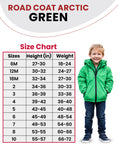 Load image into Gallery viewer, Car Seat Coat | The Road Coat Arctic - Green