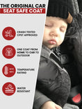 Load image into Gallery viewer, Car Seat Coat | The Road Coat Vegan - Black