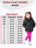 Load image into Gallery viewer, Car Seat Coat | The Road Coat Vegan - Black