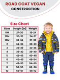Load image into Gallery viewer, Car Seat Coat | The Road Coat Vegan - Construction Print