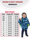 Load image into Gallery viewer, Car Seat Coat | The Road Coat Vegan - Navy Raptor Print