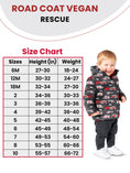 Load image into Gallery viewer, Car Seat Coat | The Road Coat Vegan - Rescue Print