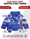 Load image into Gallery viewer, Car Seat Coat | The Road Coat Vegan - Royal Blue