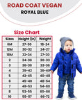 Load image into Gallery viewer, Car Seat Coat | The Road Coat Vegan - Royal Blue