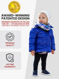 Load image into Gallery viewer, Car Seat Coat | The Road Coat Vegan - Royal Blue