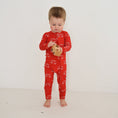 Load image into Gallery viewer, Bamboo Zip Pajamas | Fire Truck