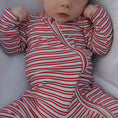 Load image into Gallery viewer, Bamboo Zip Pajamas | Heritage Stripe
