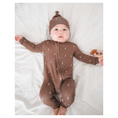 Load image into Gallery viewer, Brown Lightning Baby Pajamas | Zipper Romper