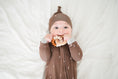 Load image into Gallery viewer, Brown Lightning Baby Pajamas | Zipper Romper