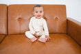 Load image into Gallery viewer, Cream Baby Pajamas | Zipper Romper