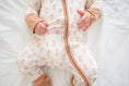 Load image into Gallery viewer, Neutral Rectangle Baby Pajamas | Zipper Romper