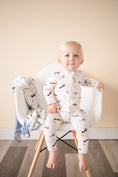 Load image into Gallery viewer, Vintage Airplane Baby Pajamas | Zipper Romper