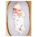Load image into Gallery viewer, Vintage Airplane Baby Pajamas | Zipper Romper