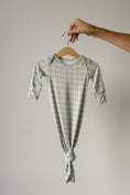 Load image into Gallery viewer, Bamboo Knotted Gown | Foggy Grid
