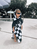 Load image into Gallery viewer, Checker Flame Hooded Towel

