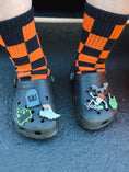 Load image into Gallery viewer, Orange and Black Check
