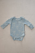 Load image into Gallery viewer, Long Sleeve Bamboo Snapsuit | Blue Bows

