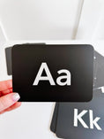 Load image into Gallery viewer, Black and White Letter Flashcards
